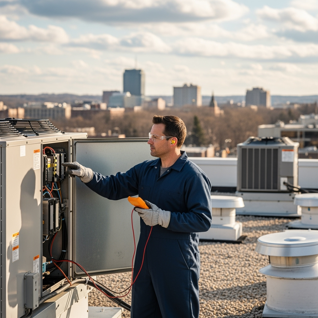 Commercial Air Conditioning Maintenance in Wisconsin: A Practical Guide for Building Managers and Owners